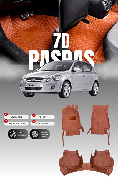 stiloto دواسة سيارة جلدية من 7 قطع لكيا سيد (2006-2012) |   حماية كاملة، قص م...