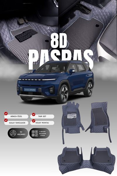 stiloto Ssangyong Torres Electric (2022 and Later) 8D Leather Pool Auto Mat |...