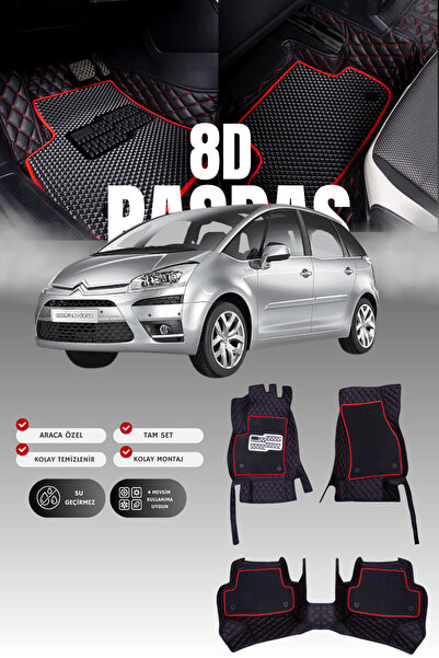 stiloto سجادة أرضية للسيارة من الجلد لسيتروين سي4 بيكاسو (2006-2013) 8D |   ح...