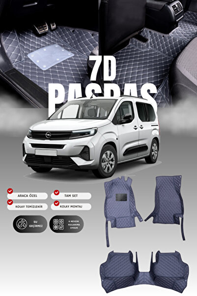 stiloto سجادة أرضية للسيارة من الجلد لسيارة أوبل كومبو إي (2018 وما بعدها) 7D...