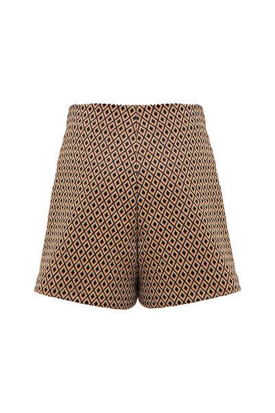 Eight Fashion Women's Multi-Colored High Waist Mini Jacquard Shorts Skirt