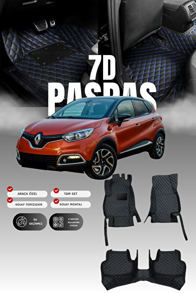 stiloto سجادة أرضية جلدية للسيارة رينو كابتور (2013-2019) 7D |   حماية كاملة،...