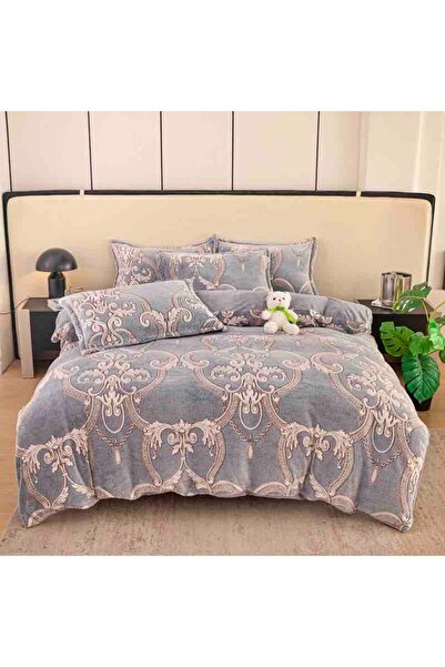 JOJO HOME Set lenjerie de pat cocolino, 4 piese, 160x230cm, Royal