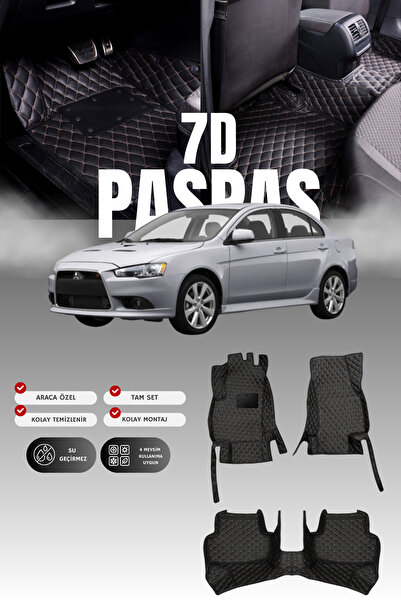 stiloto دواسة سيارة جلدية من ميتسوبيشي لانسر (2010-2015) طراز 7D |   حماية كا...