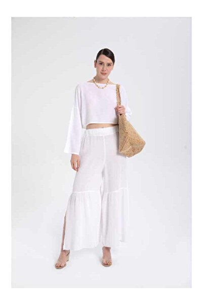 İpekçi Otantik Kapüşonlu Yarasa Kol Kısa Bluz