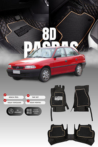 stiloto دواسة سيارة جلدية لسيارة أوبل أسترا إف (2000-2006) 8D |   حماية كاملة...