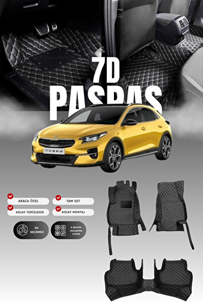 stiloto سجادة أرضية للسيارة من الجلد بتصميم حوض السباحة لسيارة كيا إكسيد (201...