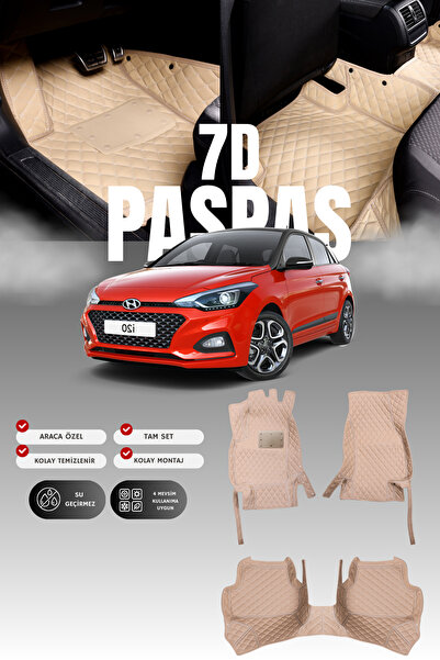 stiloto Hyundai İ20 (2014-2020) 7D Deri Havuzlu Oto Paspas | Tam Koruma,Araca...