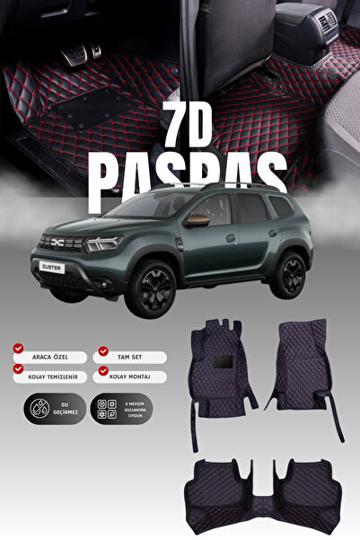 stiloto Dacia Duster (2017 and Later) 7D Leather Pool-Type Car Floor Mat |   ...