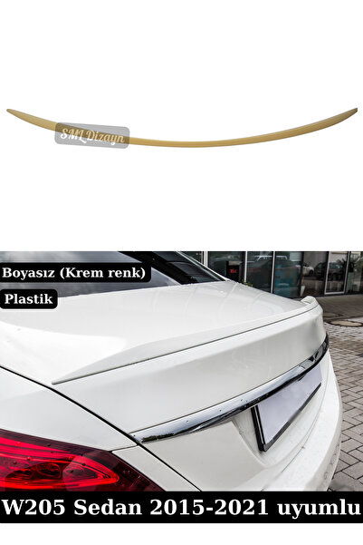 SML Dizayn Mercedes W205 C63 Spoiler Bagaj Üstü Spoyler Çıta 2015-2021 4 Kapı...