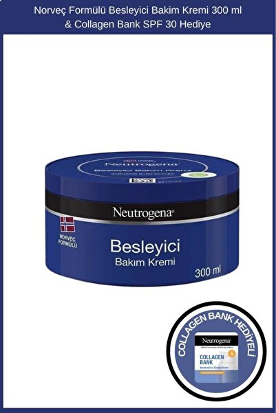 Neutrogena Norveç Formülü Besleyici Bakim Kremi 300 ml & Collagen Bank Şase H...