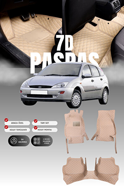 stiloto سجادة أرضية للسيارة من الجلد لفورد فوكس (1998-2004) طراز 7D |   حماية...