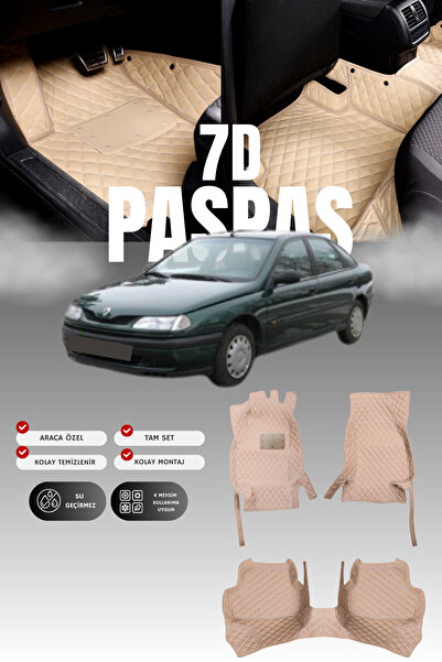 stiloto سجادة أرضية للسيارة من الجلد لرينو لاجونا 1 (1994-2001) طراز 7D |   ح...