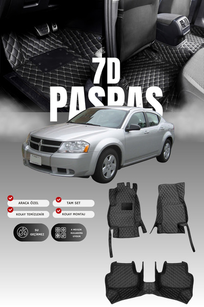 stiloto دواسة سيارة جلدية سباعية الأبعاد لسيارة دودج أفينجر (2007-2014) |   ح...