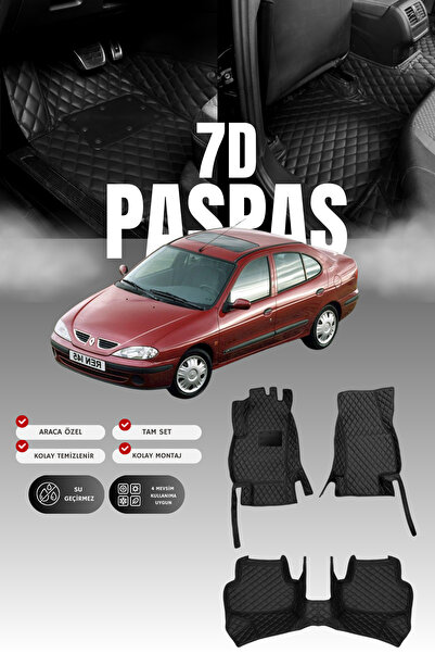 stiloto دواسة سيارة جلدية لرينو ميجان 1 (1996-2002) طراز 7D |   حماية كاملة، ...