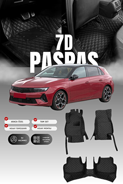 stiloto سجادة أرضية جلدية للسيارة أوبل أسترا إل هاتشباك (2021 وما بعدها) 7D |...