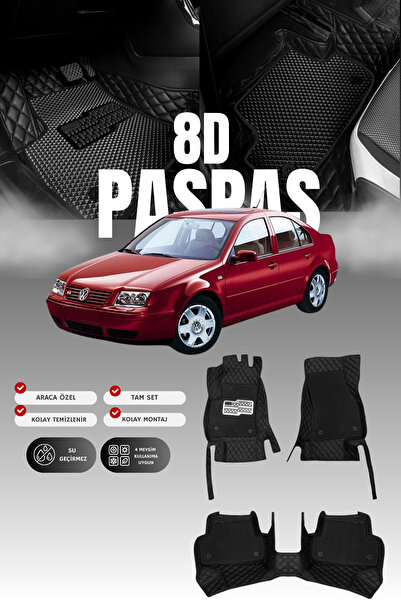 stiloto فولكس فاجن بورا (1999-2005) سجادة أرضية للسيارة من الجلد 8D |   حماية...