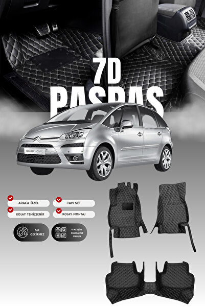 stiloto سجادة أرضية للسيارة من الجلد لسيتروين سي4 بيكاسو (2006-2013) 7D |   ح...