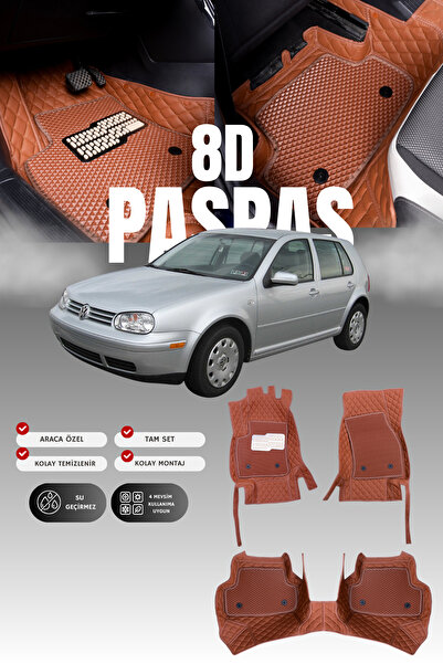 stiloto Volkswagen Golf 4 (1998-2004) 8D Deri Havuzlu Oto Paspas | Tam Koruma...