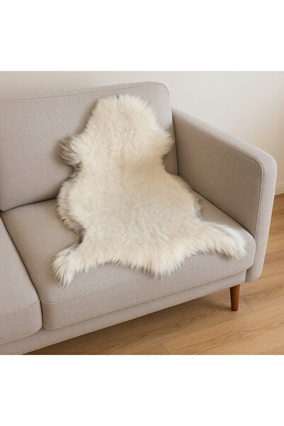 LİDYA DERİ Gerçek Kuzu Postu Dekoratif Halı,Zemin Dekor,Evcil Hayvan Yatağı