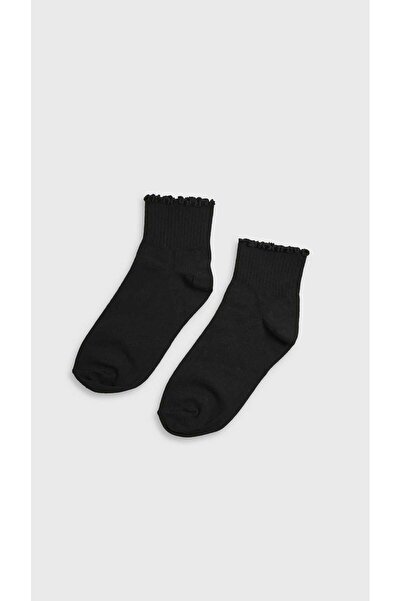 Buly Κάλτσες μέχρι τον αστράγαλο με λεπτομέρεια στο περίγραμμα με βολάν