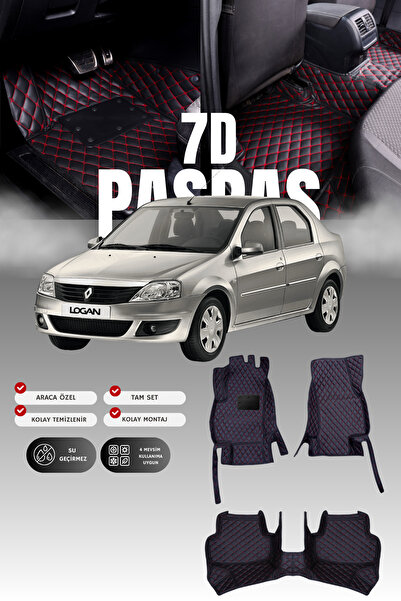 stiloto دواسة سيارة جلدية من 7 قطع لداسيا لوجان (2004-2012) |   حماية كاملة، ...