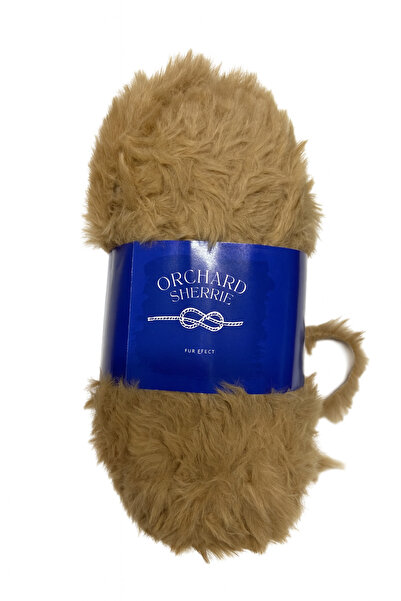 ORCHARD Sherrie Devetüyü Rengi Tavşan Tüyü Dokulu Kürk Görünümlü Örgü İpi No:75
