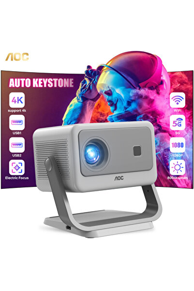 Aoc -Portable-Projector|1080P-Resolution|300-Inch-Screen-Display