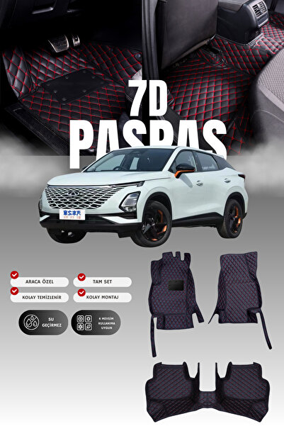 stiloto Chery Omada 5 Gasoline (2022 and Later) 7D Leather Pool-Type Auto Floor Mat | Full Protection & Quick Assembly