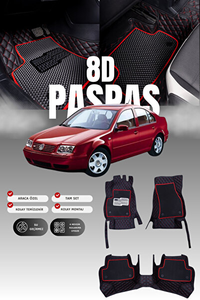 stiloto فولكس فاجن بورا (1999-2005) سجادة أرضية للسيارة من الجلد 8D |   حماية...