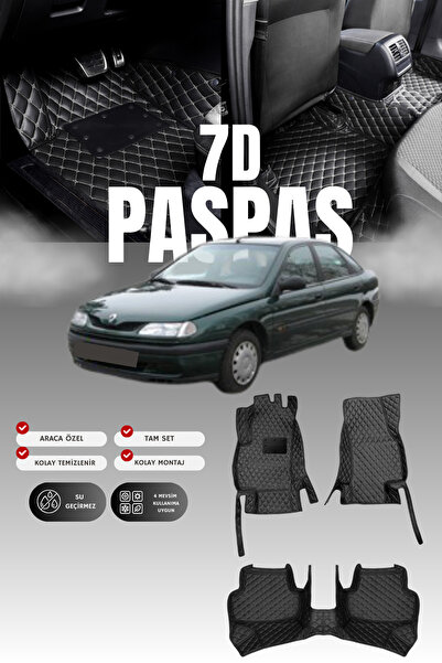 stiloto سجادة أرضية للسيارة من الجلد لرينو لاجونا 1 (1994-2001) طراز 7D |   ح...