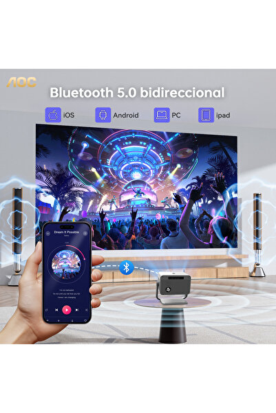 Aoc -Portable-Projector|15000-Lumen-Brightness|Compatible-with-IOS-Android-PC-PS4-PS5