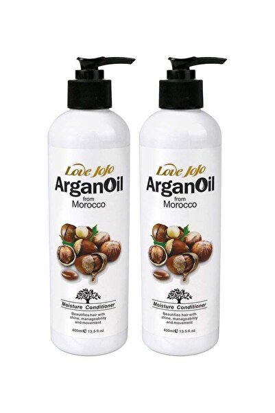 LOVE JOJO مجموعة بلسم مرطب بزيت الأرغان، مكونة من قطعتين، متعدد الألوان، 800 مل