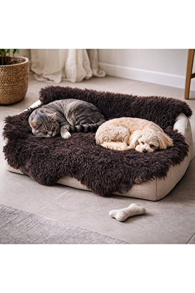 LİDYA DERİ Gerçek Kuzu Postu Dekoratif Halı,Zemin Dekor,Evcil Hayvan Yatağı