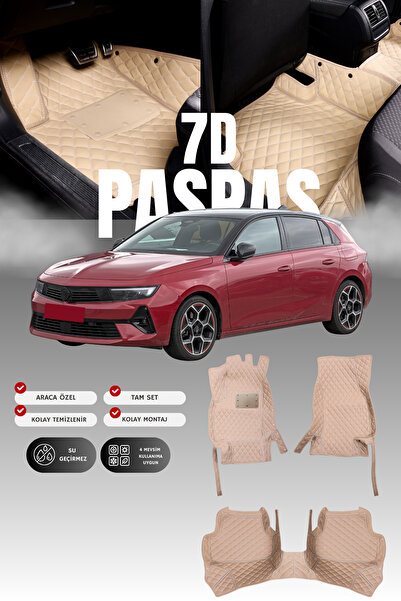 stiloto سجادة أرضية جلدية للسيارة أوبل أسترا إل هاتشباك (2021 وما بعدها) 7D |...