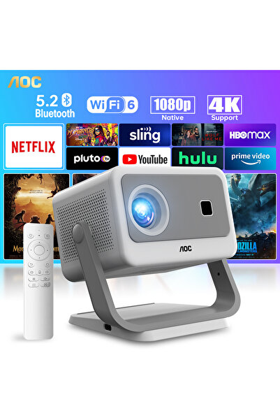 Aoc -Portable-Projector|1080P-Resolution|Supports-8K