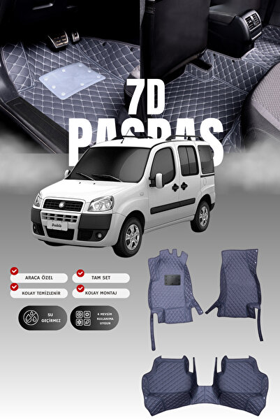 stiloto دواسة سيارة جلدية لسيارة فيات دوبلو (2000-2009) بتصميم حوض سباحة 7D |...