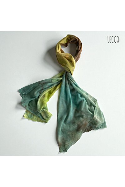 LEİLA Created by Cdesign El Yapımı Batik Desen %100 Pamuk Şal – Tek Üretim, E...