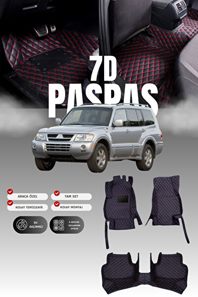 stiloto دواسة سيارة جلدية من ميتسوبيشي باجيرو (1999-2006) طراز 7D |   حماية ك...