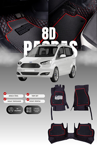 stiloto Ford Tourneo Courier (2014-2023) 8D Deri Havuzlu Oto Paspas | Tam Kor...