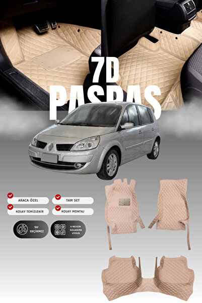 stiloto دواسة سيارة جلدية لرينو سينيك 2 (2004-2009) بتصميم 7D |   حماية كاملة...