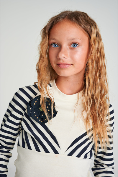 Lia Lea Girl Striped Blouse