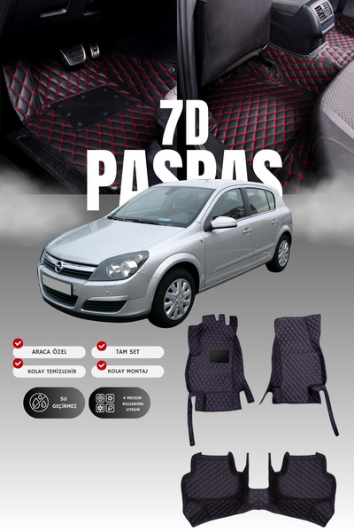 stiloto سجادة أرضية جلدية للسيارة أوبل أسترا إتش هاتشباك (2004-2010) 7D |   ح...