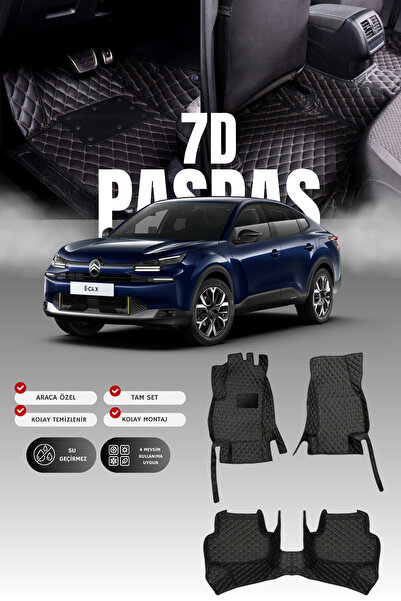 stiloto سجادة أرضية للسيارة من الجلد 7D لسيارة سيتروين C4X الكهربائية (2022 و...