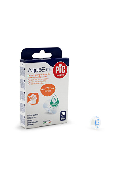 PIC SOLUTION ITALY AquaBloc Plaster - Rounded 20 pcs