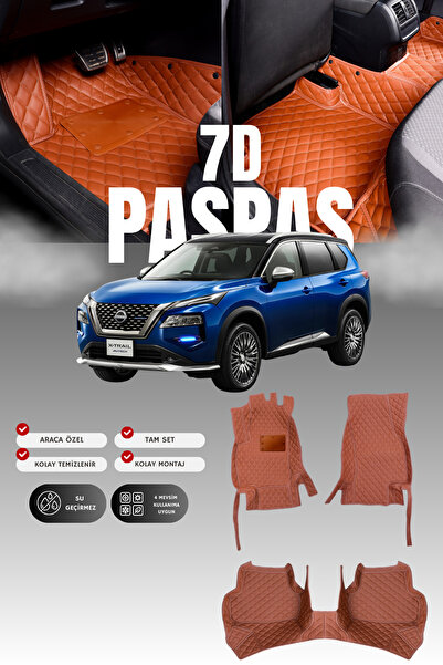 stiloto سجادة أرضية للسيارة من الجلد 7D لنيسان إكس-تريل إي-باور (2023 وما بعد...