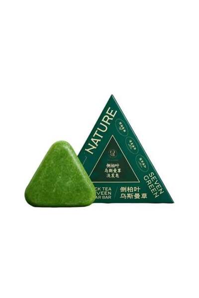 Seven Green Nature Herbal Shampoo Soap for Hair Care - 125 gm