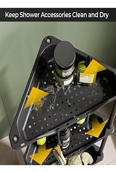 Generic 4-Tier Corner Shelf Plastic Bathroom Corner Shower Caddy Shower Organizer Storage Rack