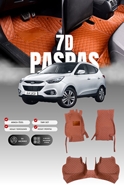 stiloto سجادة أرضية جلدية للسيارة هيونداي IX35 (2009-2015) 7D |   حماية كاملة...