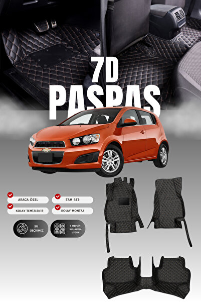 stiloto دواسة سيارة جلدية لشيفروليه أفيو (2011-2020) بتصميم حوض سباحة سباعي ا...